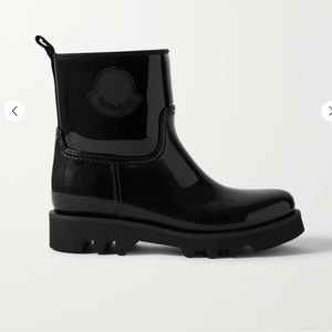 MONCLER
Ginette logo-appliquéd glossed-rubber boots